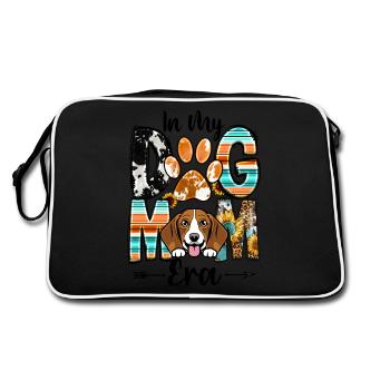 Beagle Dog In My Dog Mom Era Fur Baby Mothers Day - Retro Bag - black/white - Back