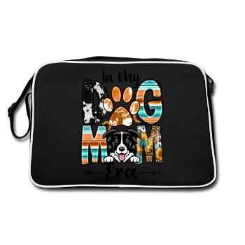 Border Colliel Dog In My Dog Mom Era Mothers Day - Retro Bag - black/white - Back