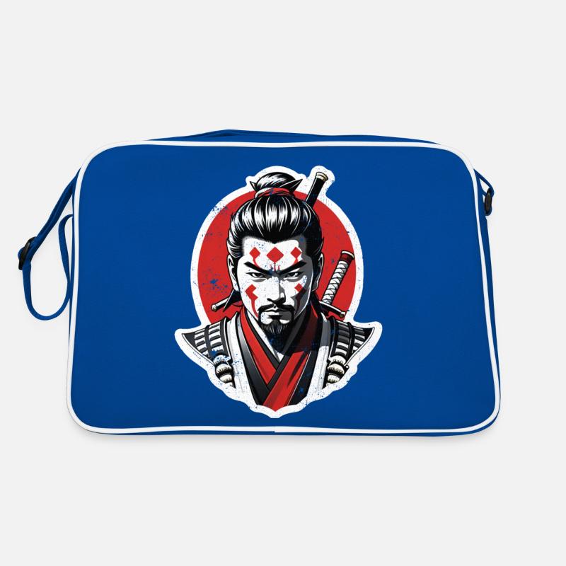 Samurai-Krieger - Japan - Dämon Retro Tasche