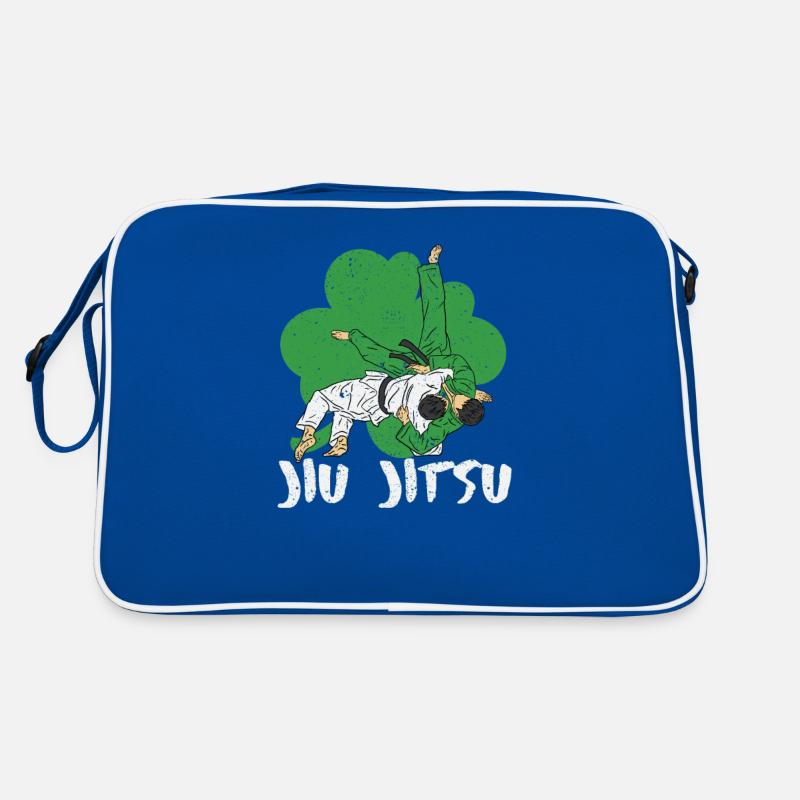 Jiu Jitsu Shamrock Irish Martial Art St Patricks Retro Bag