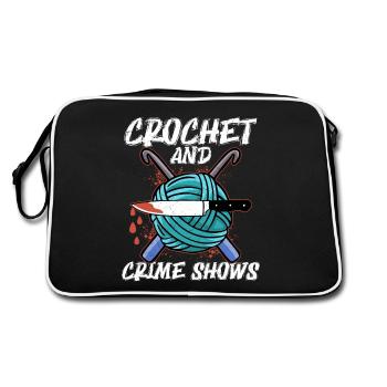 Crochet & Crime montre True Crime Murder Show - Sac Retro - noir/blanc - Dos