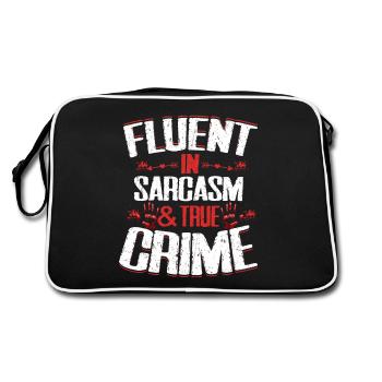Maîtrise du sarcasme et du vrai crime Le tueur en série Murde - Sac Retro - noir/blanc - Dos