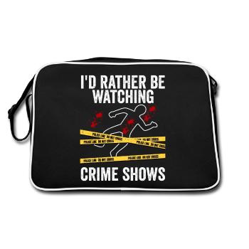 Je préfère regarder des séries policières Serial Killer M - Sac Retro - noir/blanc - Dos