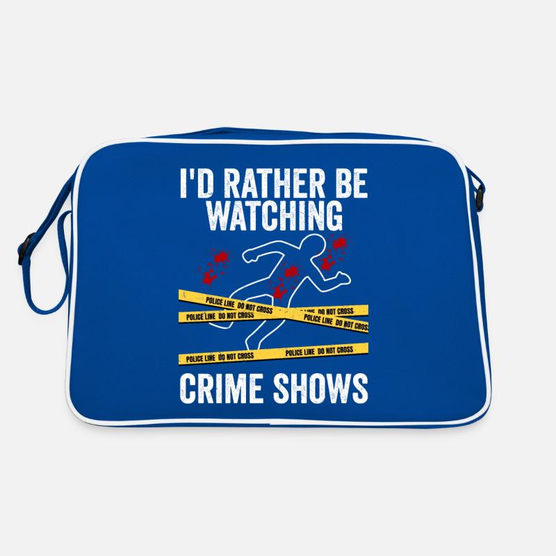 I'd Rather Be Watching Crime Shows Serial Killer M Retro Tasche