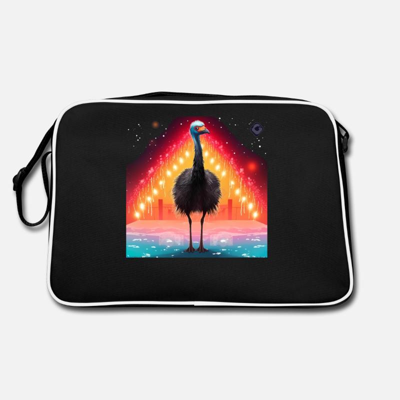 Strauß xmas Elemente, Liebe Strauße - Retro Tasche - Schwarz/Weiß