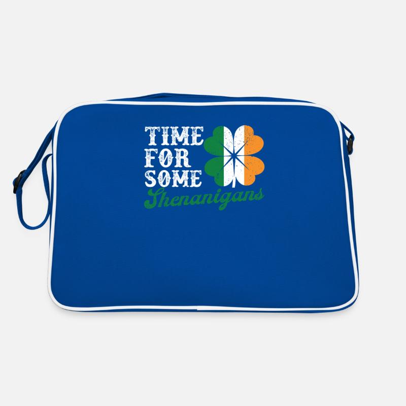 Time for some Shenanigans Funny St. Patrick Retro Bag