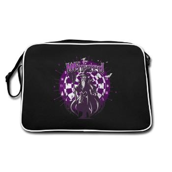 Darts The Wizard - Retro Tasche - Schwarz/Weiß - Hinten