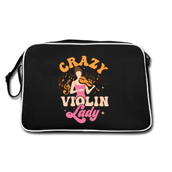 Crazy Violin Lady Orchestra Violoniste - Sac Retro - noir/blanc - Dos
