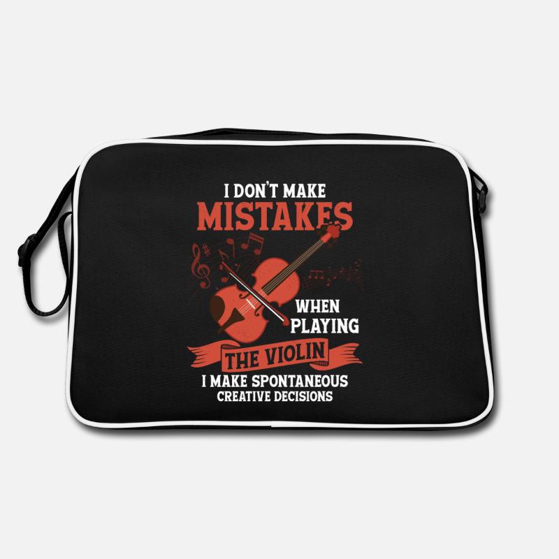 I Don't Make Mistakes When Playing The Violin Viol Retro Tasche