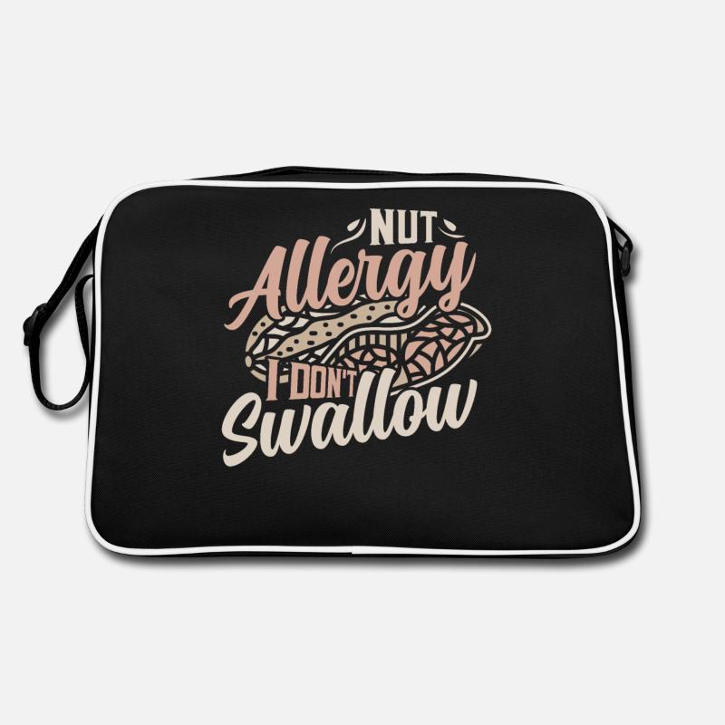 Nut Allergy I Don't Swallow Awareness Nut Allergic Retro Bag