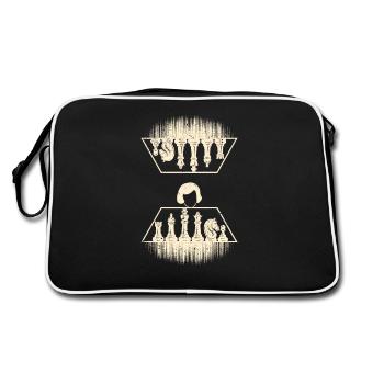 Queen's Gambit Chess Player Pieces Pieces Board - Retro Bag - black/white - Back