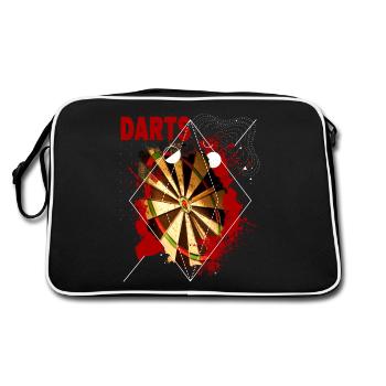 Jeu de fléchettes Dart Dart King 180 Bullseye - Sac Retro - noir/blanc - Dos