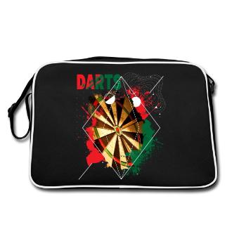 Jeu de fléchettes Dart Dart King 180 Bullseye - Sac Retro - noir/blanc - Dos