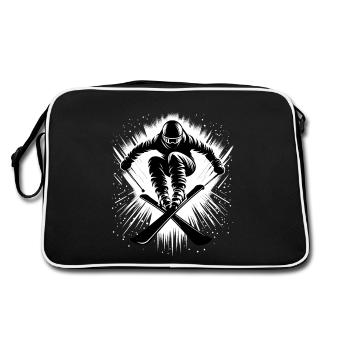 Ski Saut à ski Vacances de ski alpin Piste de ski - Sac Retro - noir/blanc - Dos