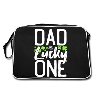 Lucky One premier anniversaire papa St Patrick’s Day - Sac Retro - noir/blanc - Dos