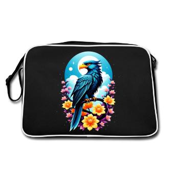 Eagle - Emblem of the USA - Retro Bag - black/white - Back