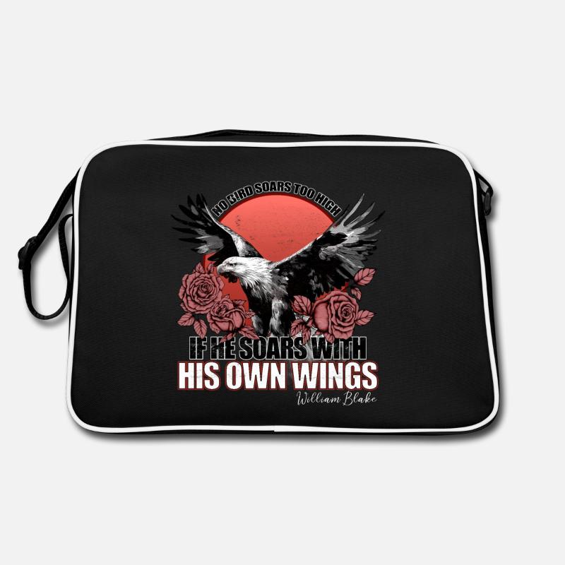 William Blakes Flugdesign Retro Tasche