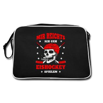 Hockey sur glace - J’en ai marre de jouer au hockey sur glace - Sac Retro - noir/blanc - Dos