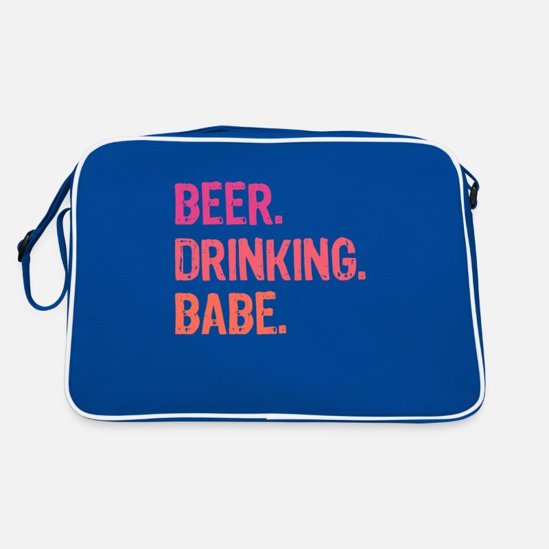 BEER DRINKING BABE Feu de camp drôle de feu de camp Sac Retro