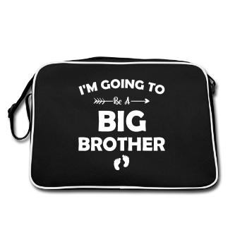 Baby and Birth Announcement I'am Going To Be A - Retro Bag - black/white - Back