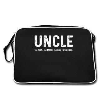 Oncle L’homme Le mythe La mauvaise influence - Sac Retro - noir/blanc - Dos