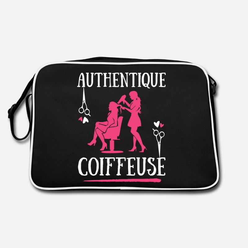 Authentique Coiffeuse coiffure salon coupe cheveux Sac Retro