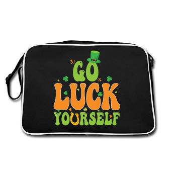 Green Looks Good On You St. Patrick's Day - Retro Bag - black/white - Back