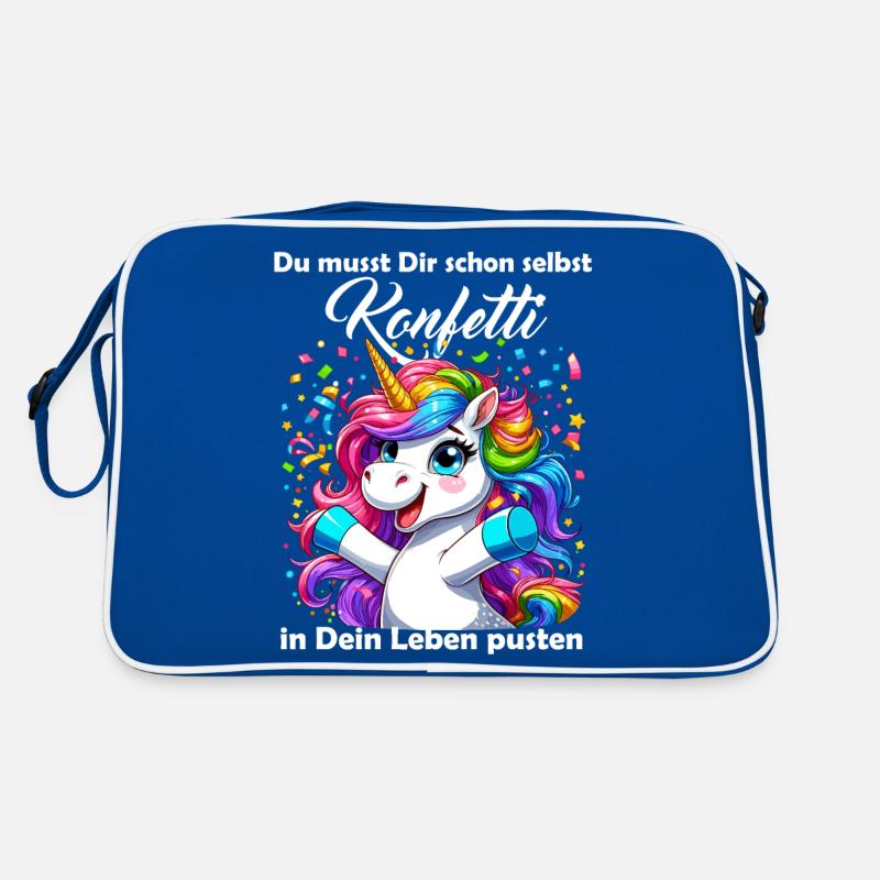 Unicorn Carnival Confetti Fun Optimism Funny Retro Bag