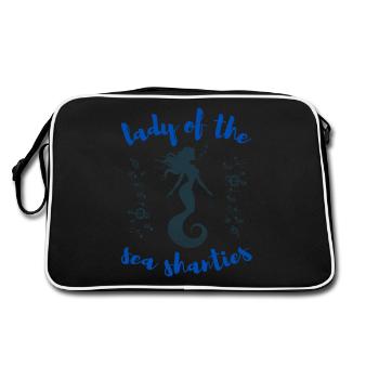 Siren Lady of the Sea Shanties Sailor - Retro Bag - black/white - Back