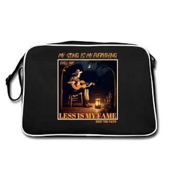 my song is everything - Retro Bag - black/white - Back