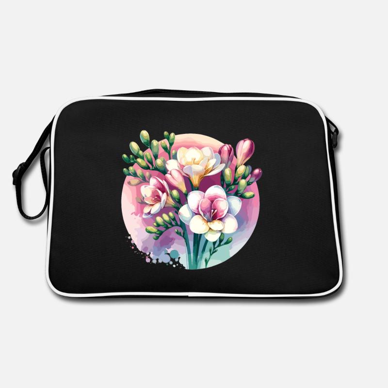 Freesia Drawn Retro Bag
