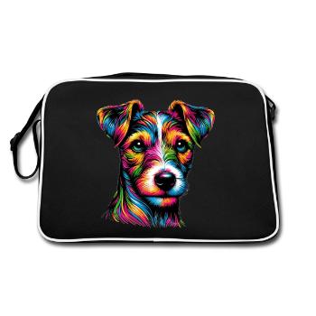 Jack Russell Terriers - Retro Bag - black/white - Back