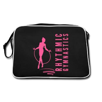 gymnastique rythmique gymnaste de gymnastique avec cerceau - Sac Retro - noir/blanc - Dos