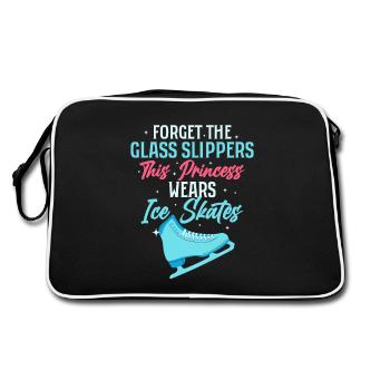 Modern Princess: Ice Skates Not Slippers - Retro Bag - black/white - Back