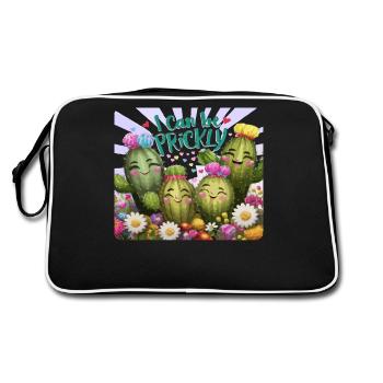 I can be Prickly - Retro Bag - black/white - Back