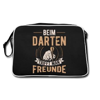 Dartplayer Chemise à motif d’amitié - Sac Retro - noir/blanc - Dos