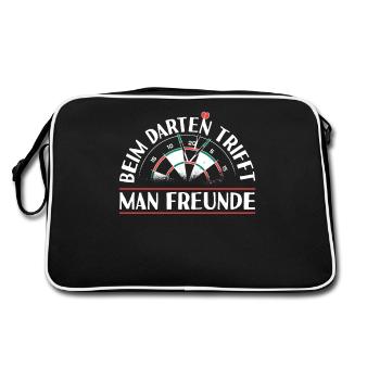 Dartplayer Chemise à motif d’amitié - Sac Retro - noir/blanc - Dos