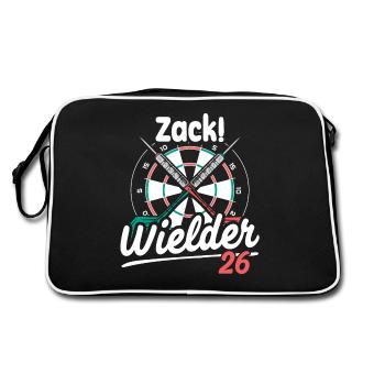 Dart Player Humor Zack 26 Tee - Retro Bag - black/white - Back