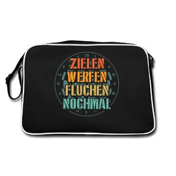 Dart Cycle Humor Tee - Retro Bag - black/white - Back