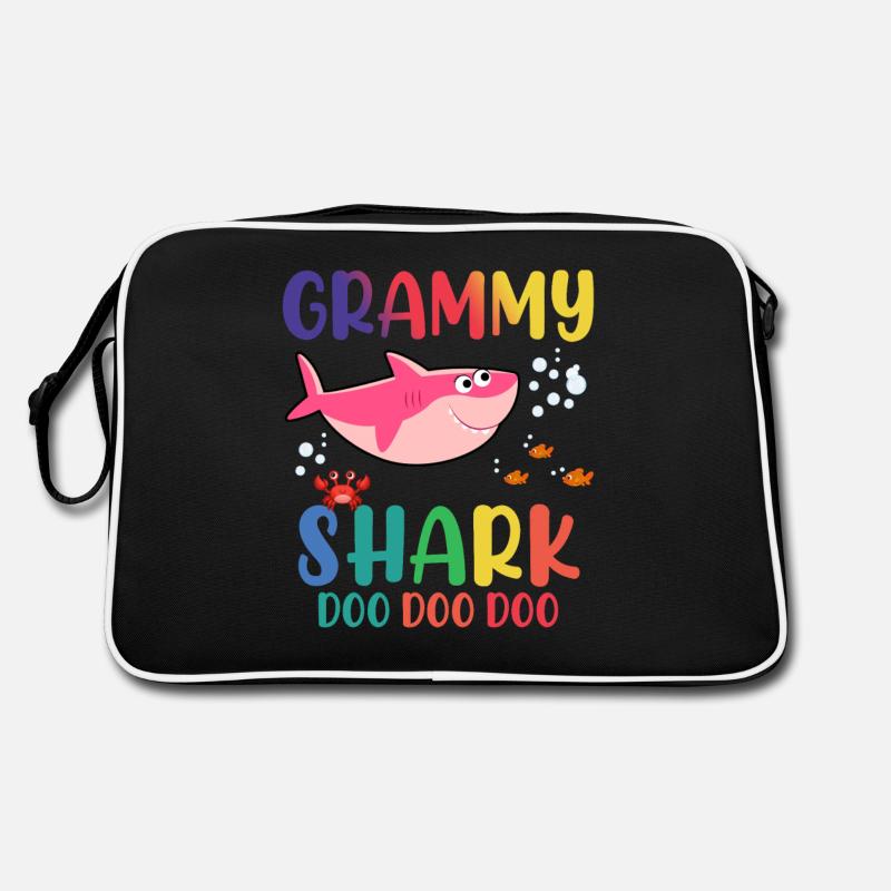 Grammy Shark Vatertagsgeschenk von Ehefrau Sohn Retro Tasche