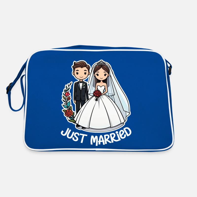 Just Married - For Wedding Retro Bag