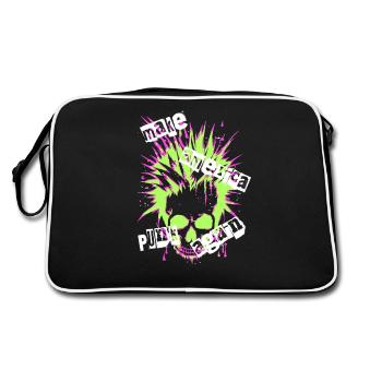 Punk Revival T-shirt punk politique - Sac Retro - noir/blanc - Dos