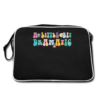Bit Dramatic Fun Women's Tee - Retro Tasche - Schwarz/Weiß - Hinten