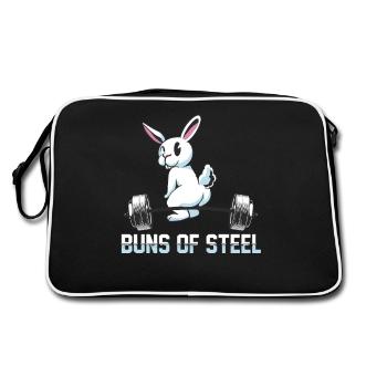 Steel Buns Bunny T-shirt d’entraînement - Sac Retro - noir/blanc - Dos