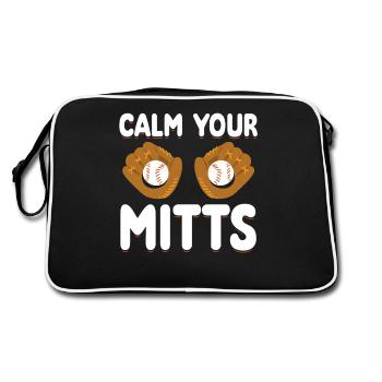 Calm Your Mitts Baseball T-Shirt - Sac Retro - noir/blanc - Dos