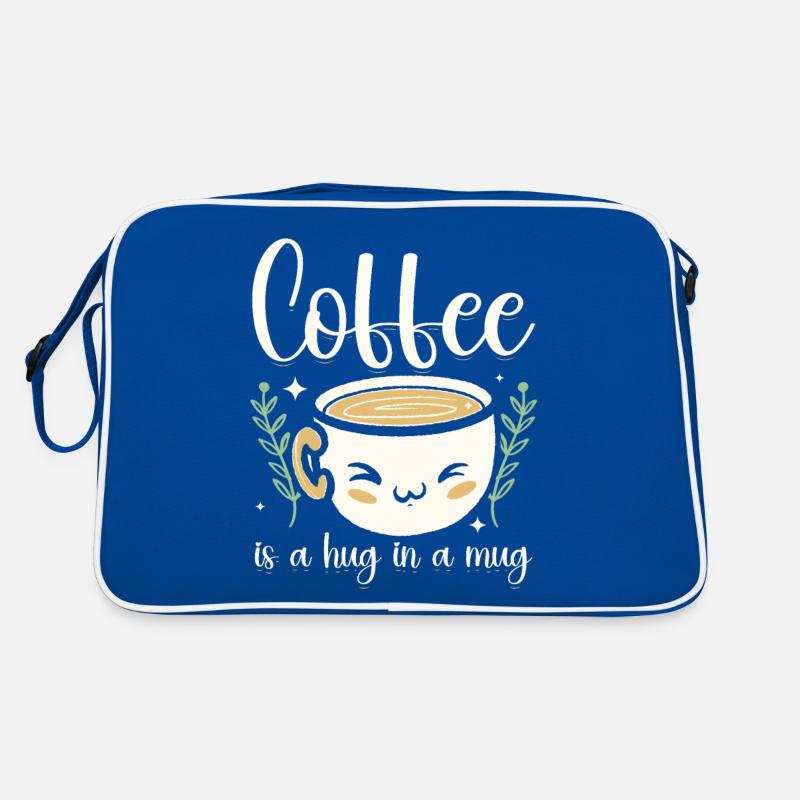 Café câlin dans une tasse confort Tee Sac Retro