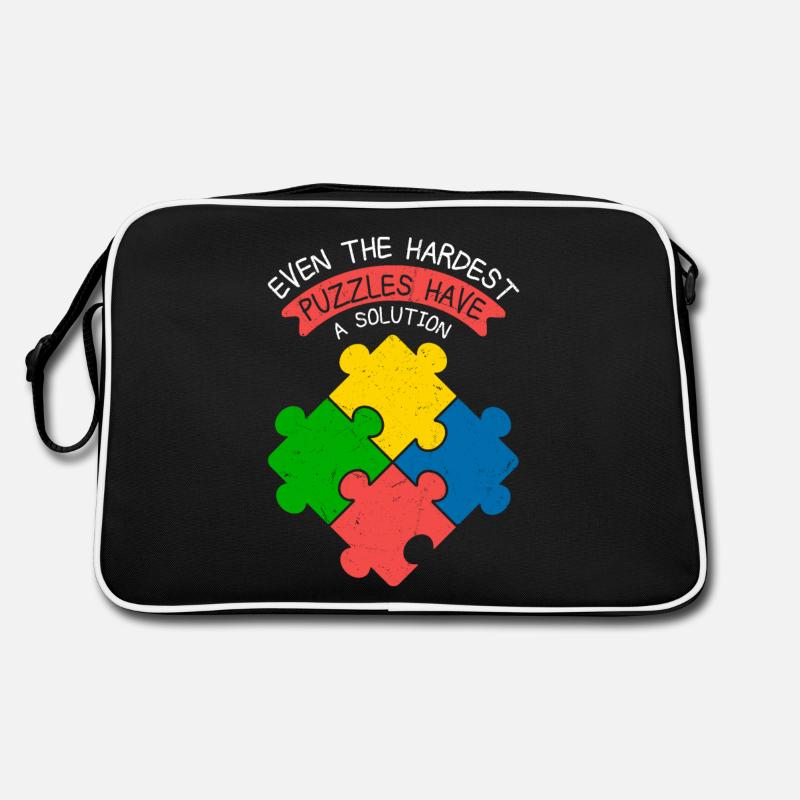 Même les puzzles les plus difficiles ont une pièce de solution Jig Sac Retro