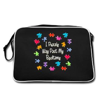 Je casse-tête bien au-delà de mon puzzle pièce du coucher - Sac Retro - noir/blanc - Dos