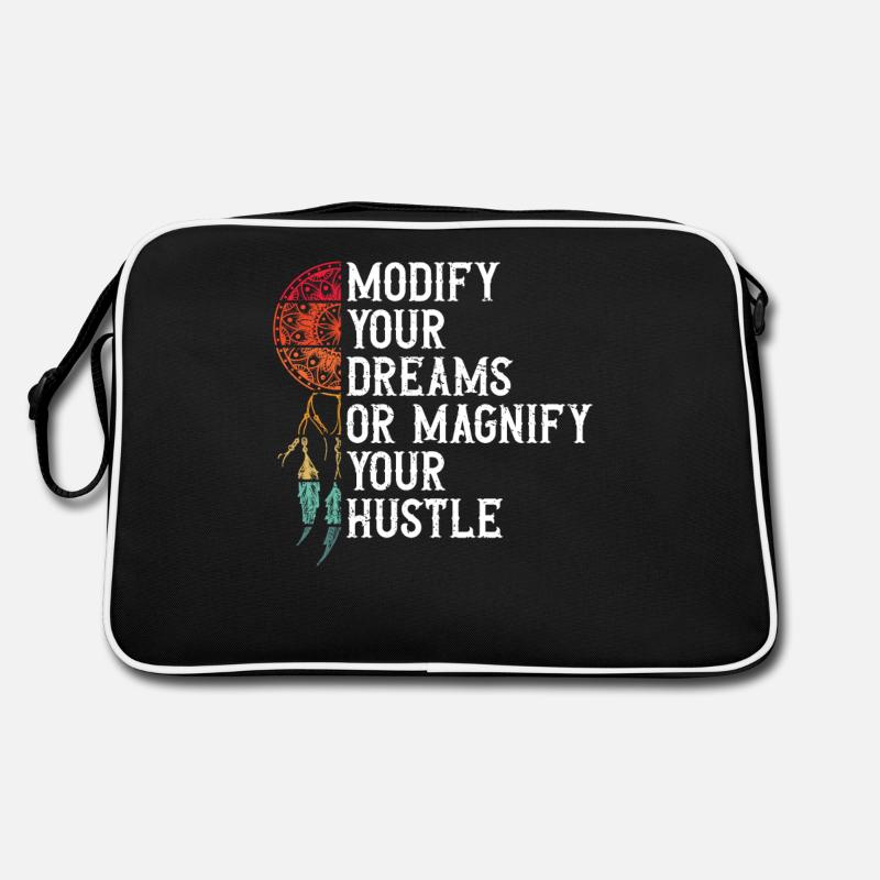 Hustle Hard Urban Motivation Tee Retro Bag