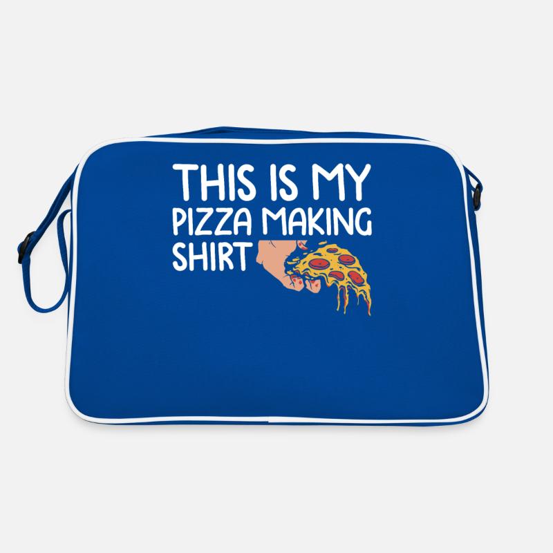 Pizza Lover's Kitchen T-shirt Retro Tasche